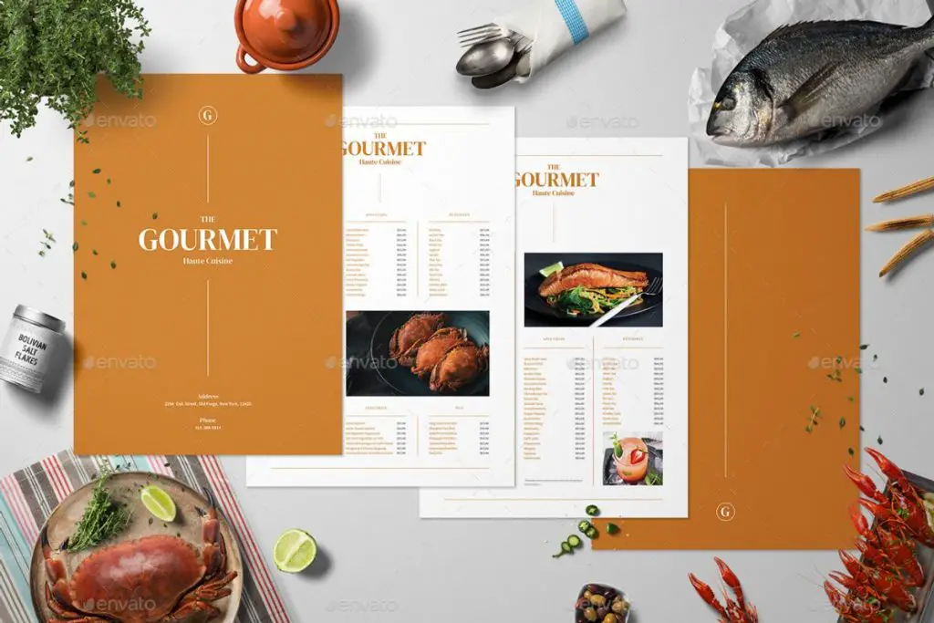Top 20 des maquettes de menu de restaurant pour d'excellentes conceptions 33