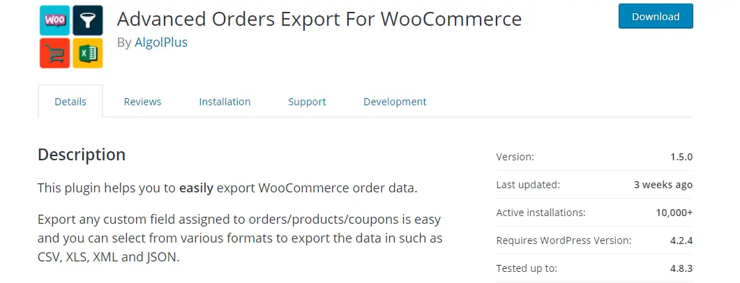 Plugins d'exportation de commandes WooCommerce