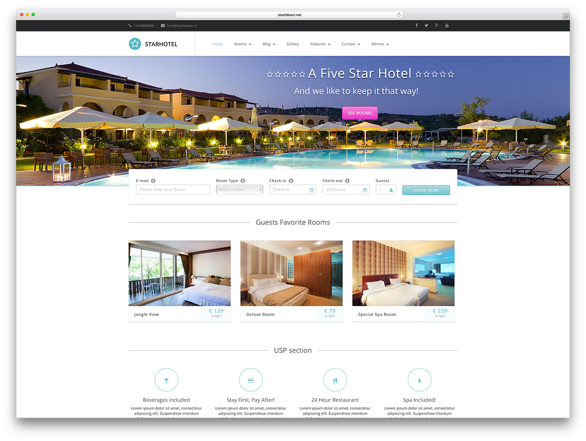 starhotel-light-wordpress-hotel-website-template
