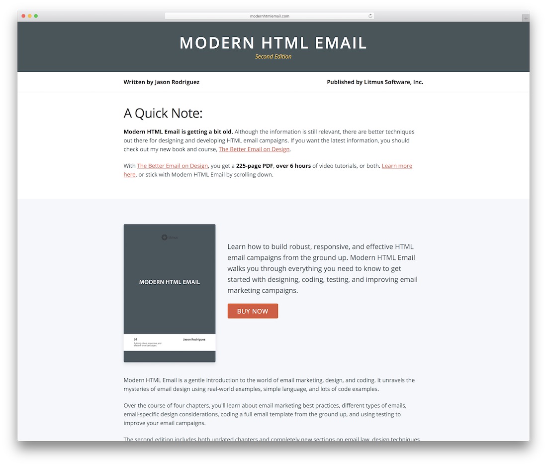 modèle d'email html moderne