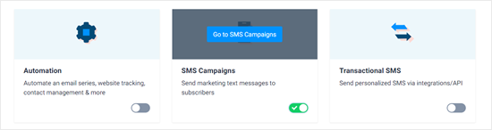 Activer les campagnes SMS dans Sendinblue