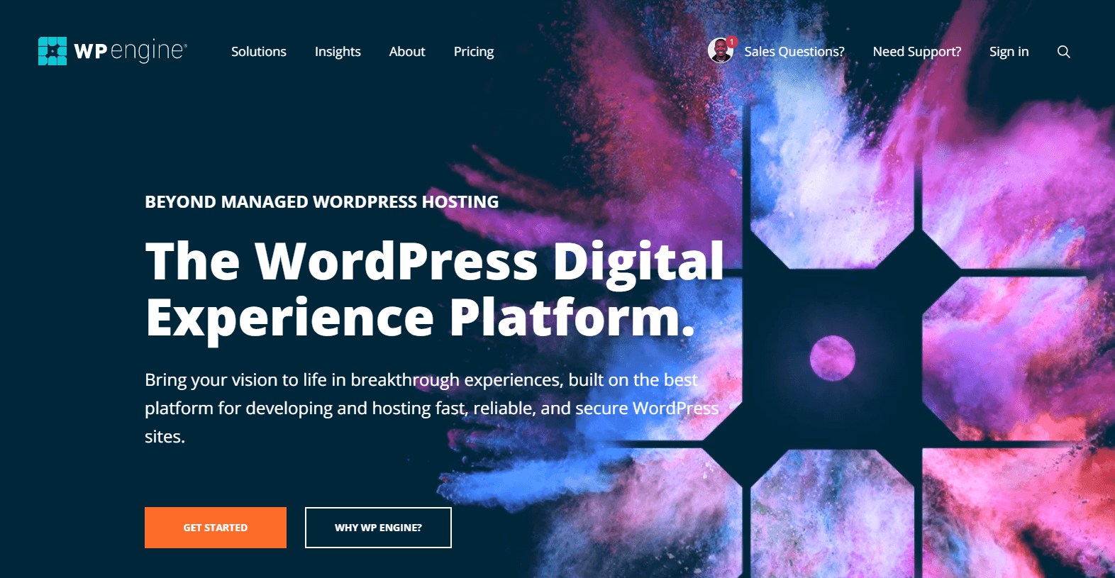 Hébergement WordPress le plus rapide: WP Engine