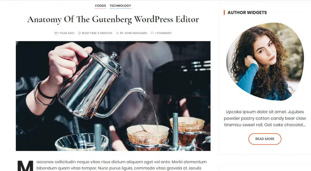 Free Gutenberg Friendly WordPress Themes