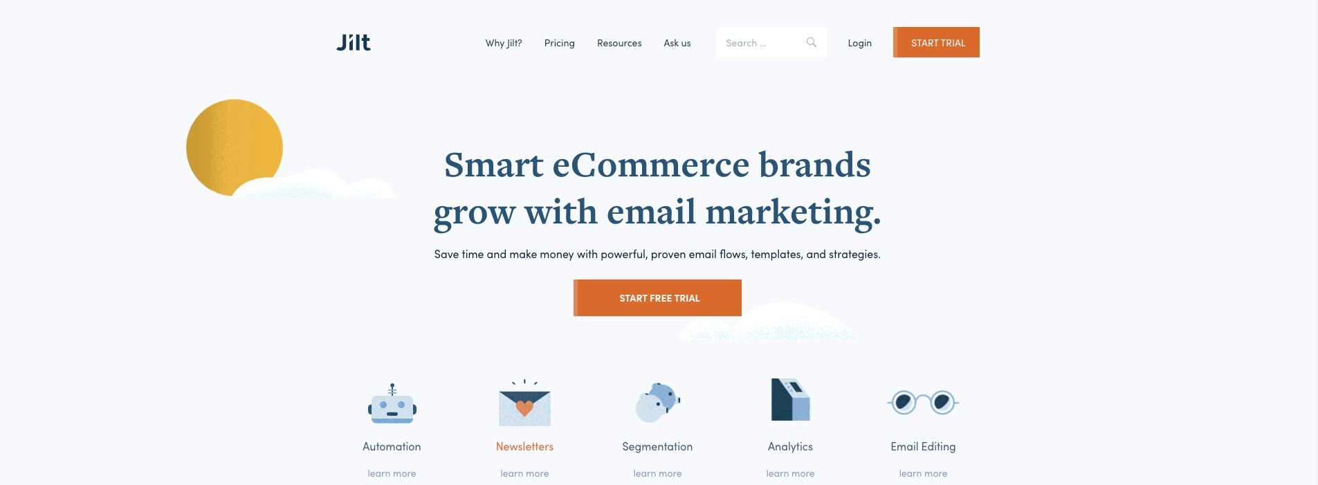 Marketing par e-mail Jilt WooCommerce