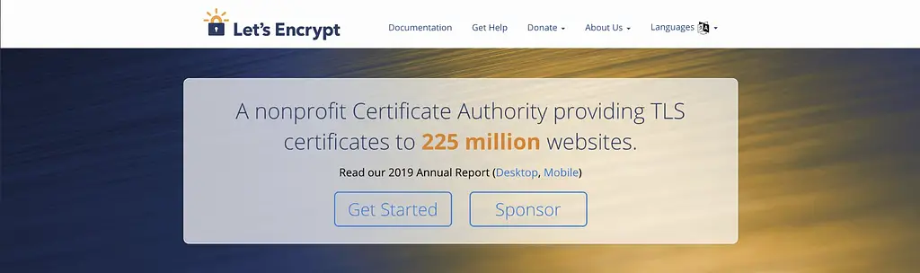 Let's Encrypt peut fournir un certificat SSL gratuit