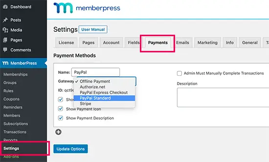 Ajouter un mode de paiement pour vos abonnements paywall