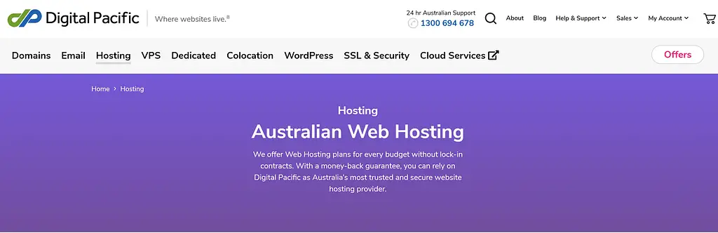 Meilleur hébergement Web en Australie: Digital Pacific
