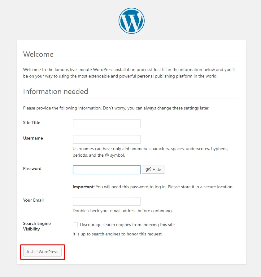 Comment installer WordPress sur Localhost (guide simple mais complet) 7