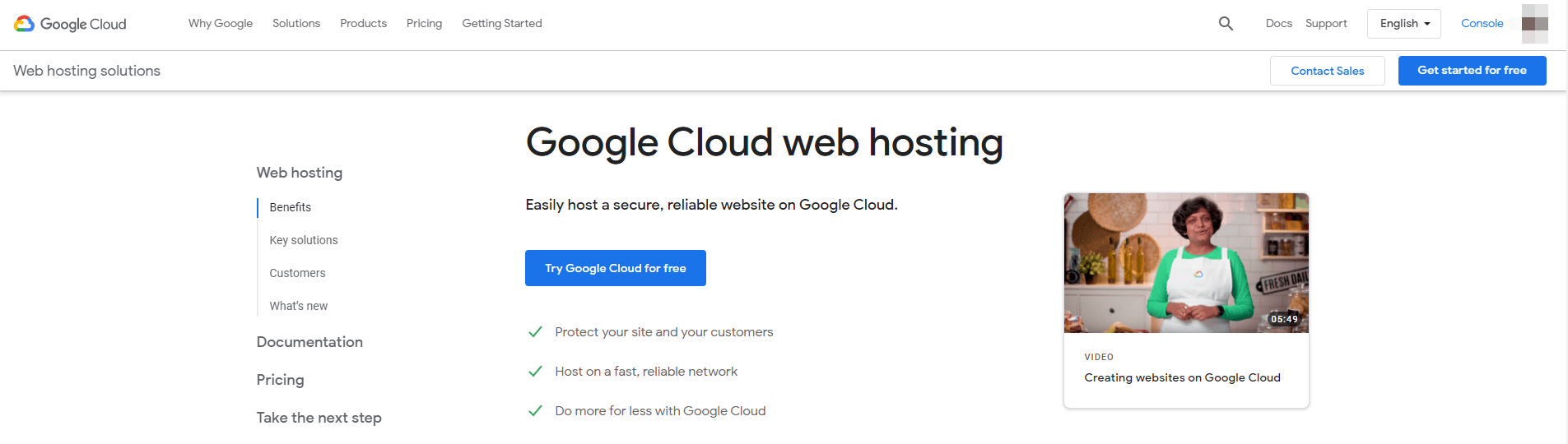 Hébergement Web Google Cloud.
