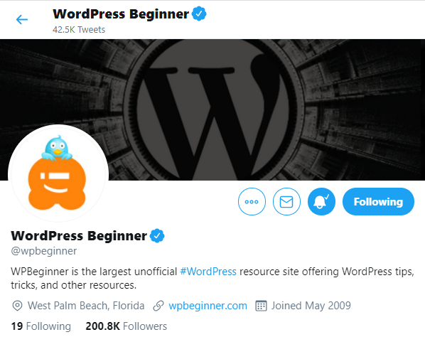 Comptes Twitter pour WordPress WooCommerce