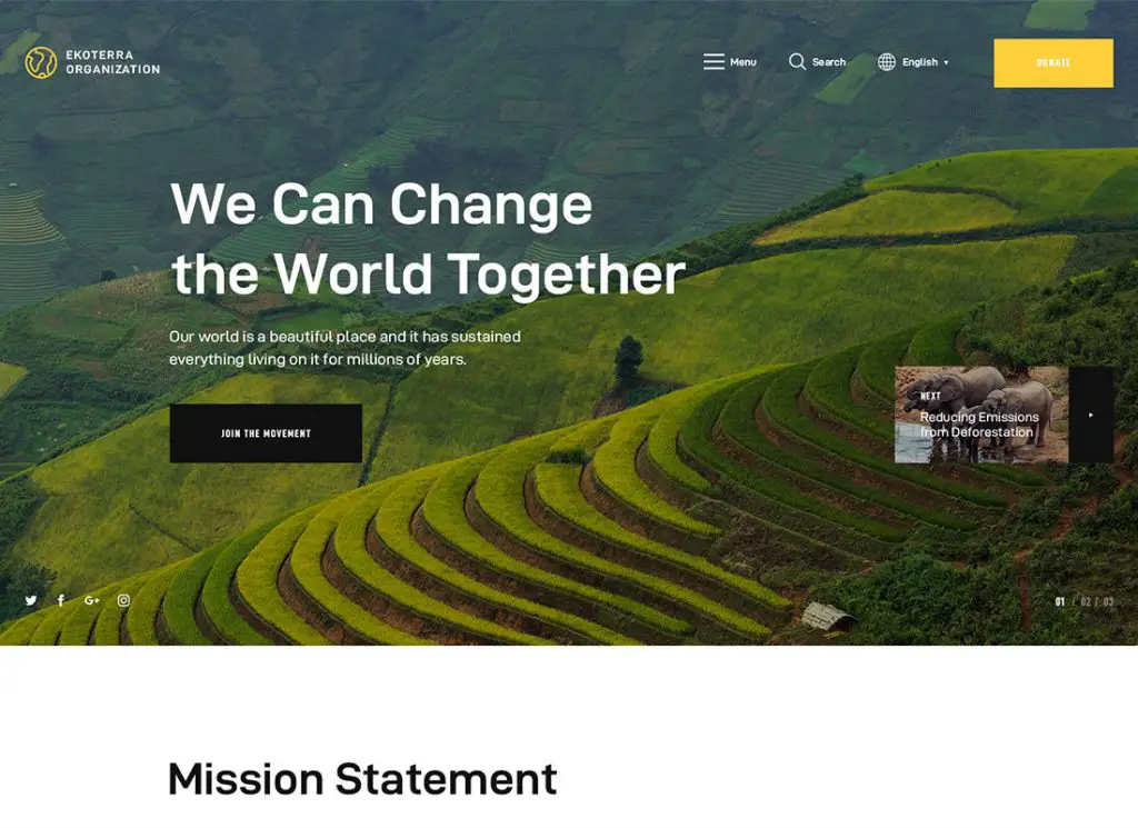 Thèmes WordPress ultimes sur les droits de l'homme pour créer un site Web pour changer le monde 15