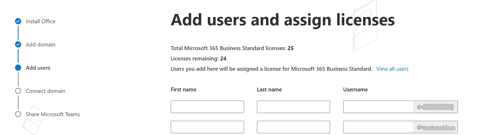Ajout d'utilisateurs à une adresse e-mail personnalisée dans Office 365.
