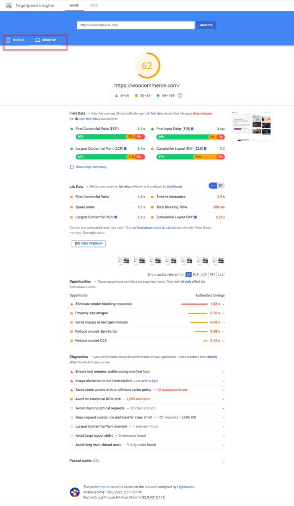 Comment utiliser Google PageSpeed ​​Insights 6
