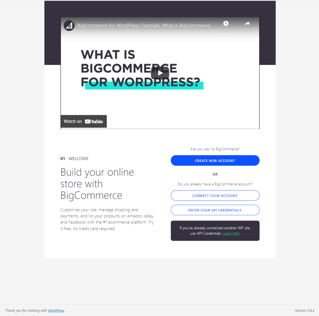 Comment intégrer BigCommerce avec WordPress 6