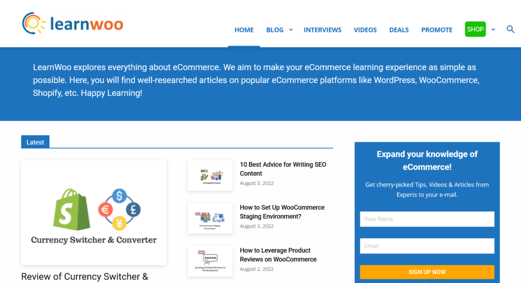 LearnWoo - Le meilleur endroit pour trouver de l'aide pour les débutants WordPress