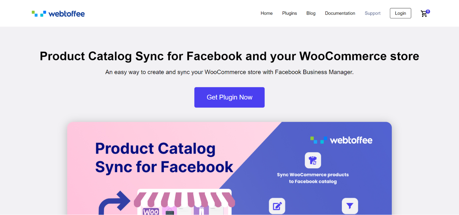 Synchronisation du catalogue de produits pour Facebook par le plugin WebToffee