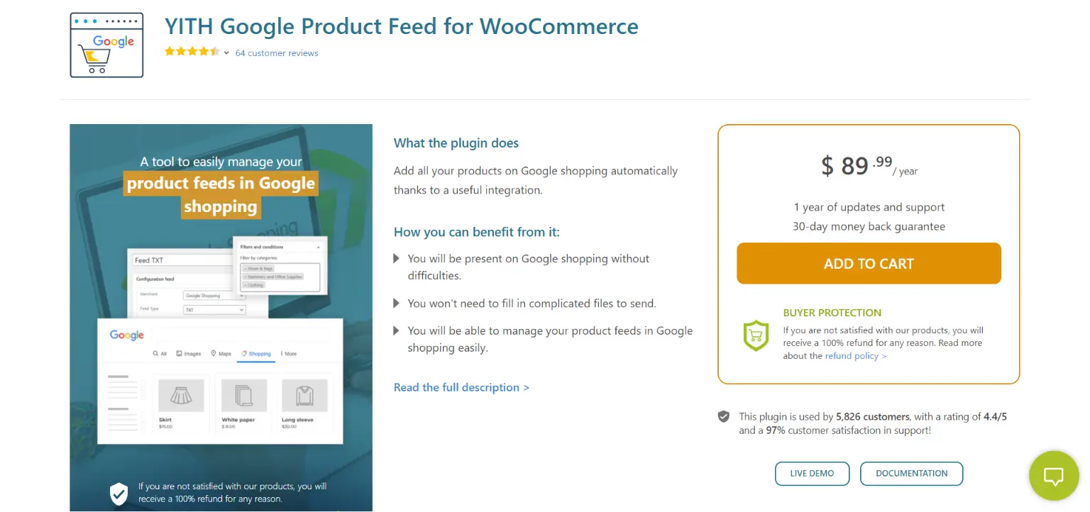YITH Flux de produits Google pour WooCommerce
