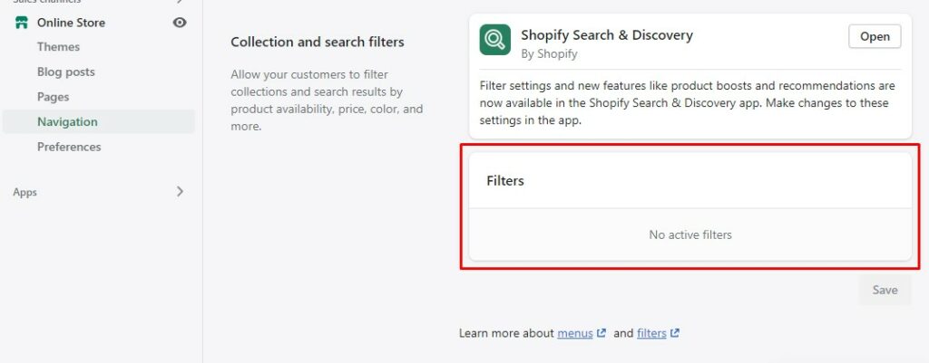 Comment ajouter un filtre de produit dans Shopify ? 9