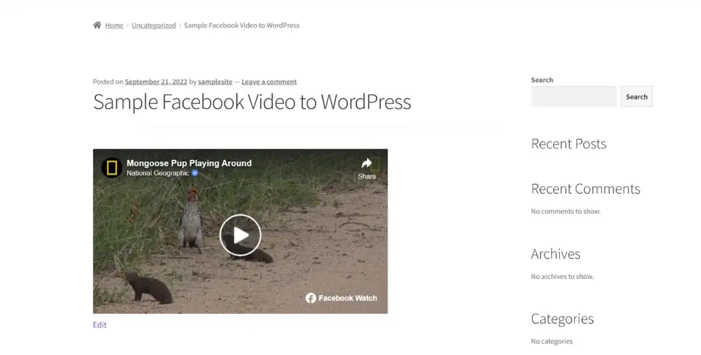 Comment intégrer des vidéos Facebook à WordPress ? Ajoutez des vidéos Facebook à votre site Web en 5 étapes simples 10