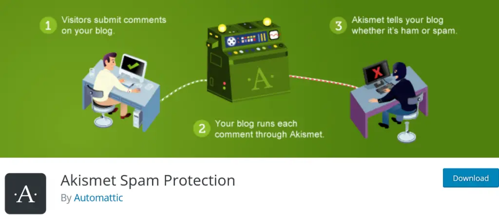 Protection anti-spam Akismet pour WordPress