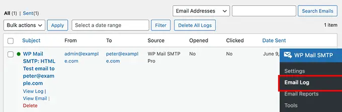 Clé de licence SMTP WP Mail