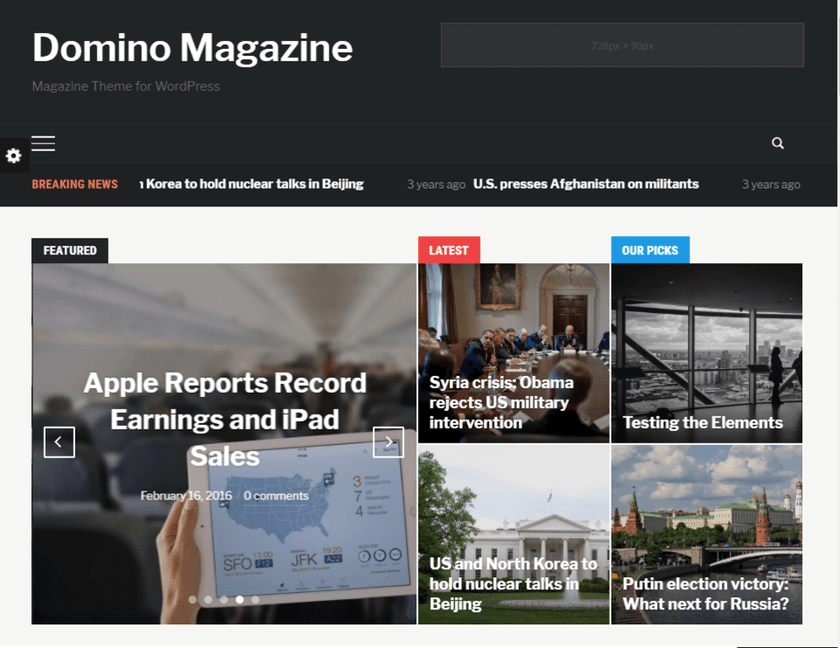 Magazine Domino - Comment créer un site d'informations dans WordPress