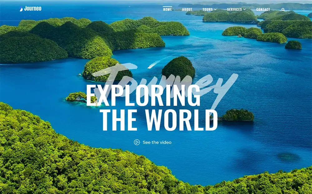 Journeo - Thème WordPress pour élément d'agence de voyage
