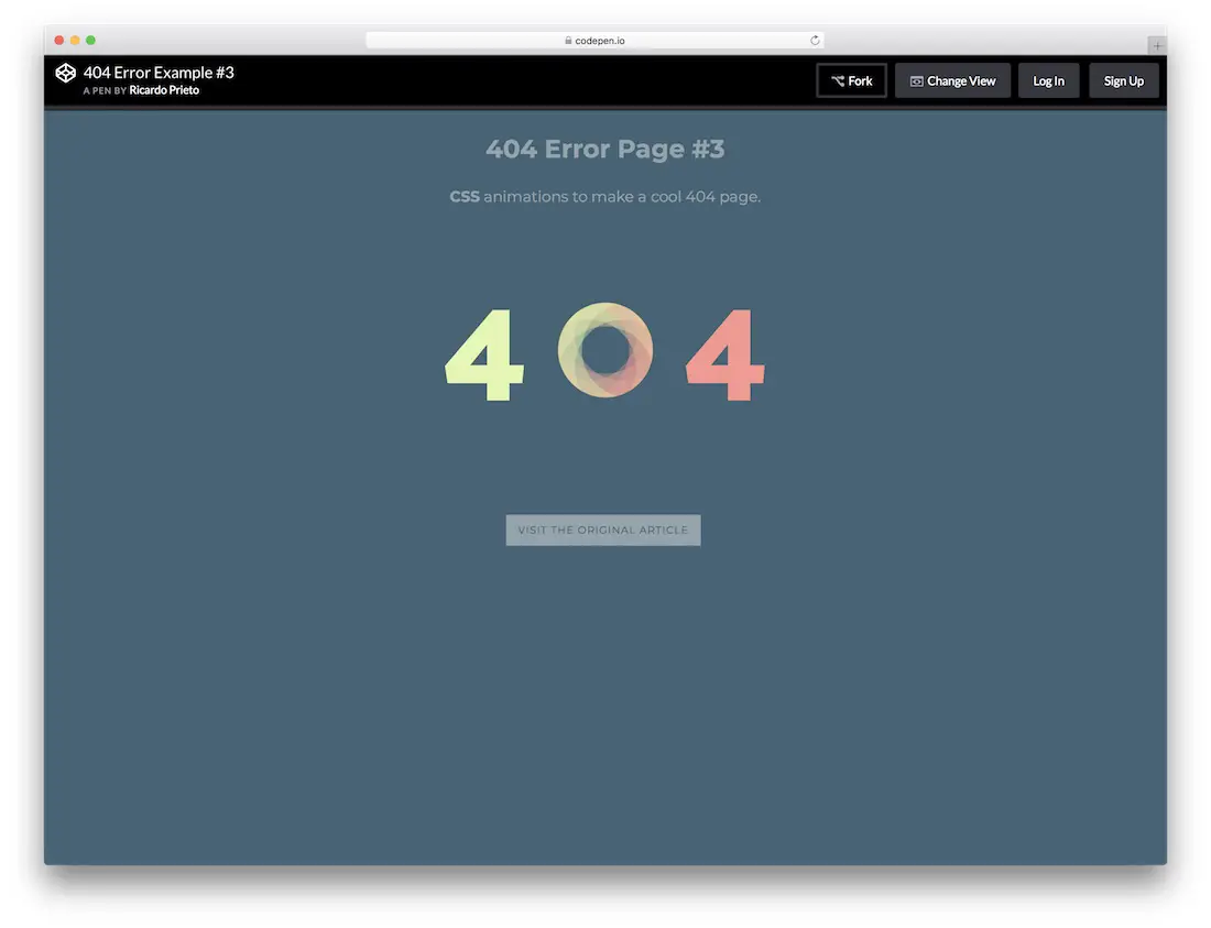 Modèle de page d'erreur sans dégradé 404