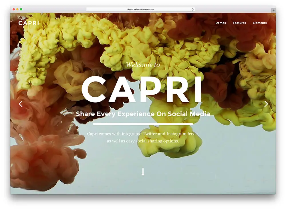 capri - creative fullscreen theme