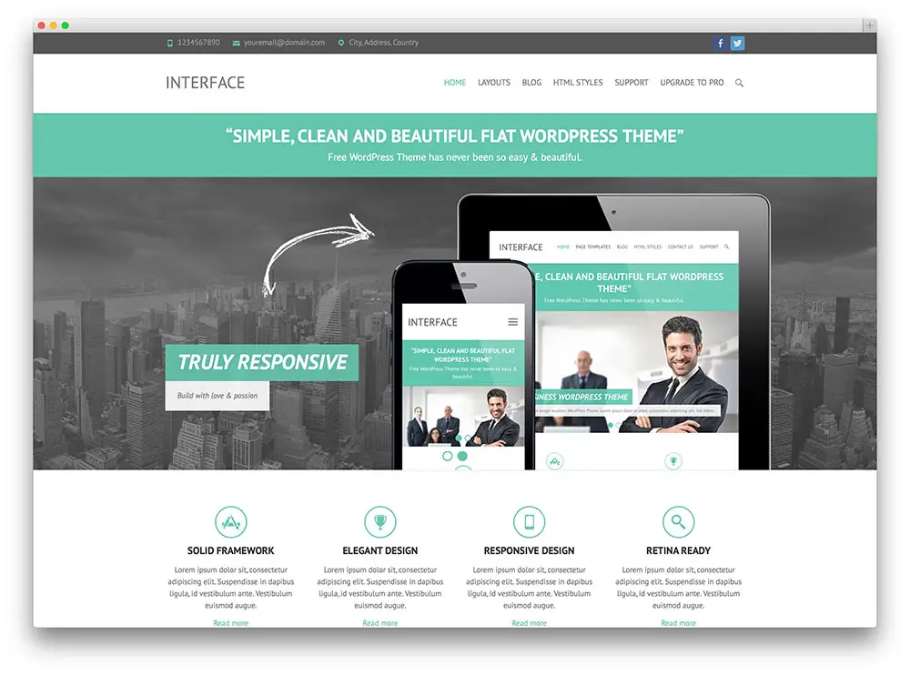 inferface - clean business theme