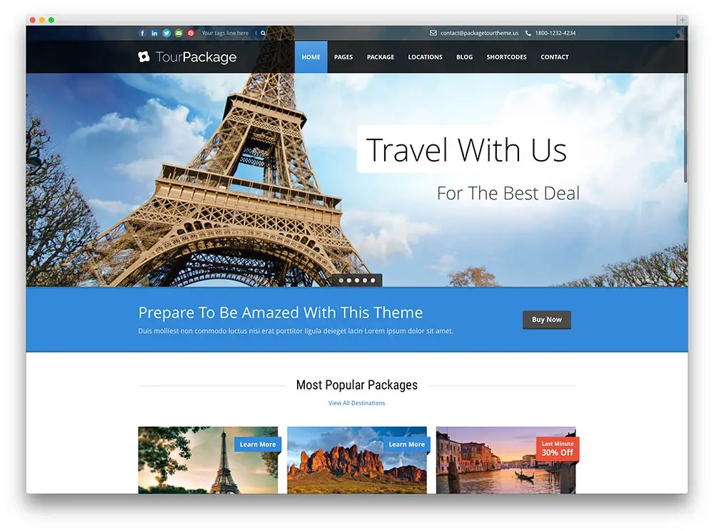tour package - well designed travel theme