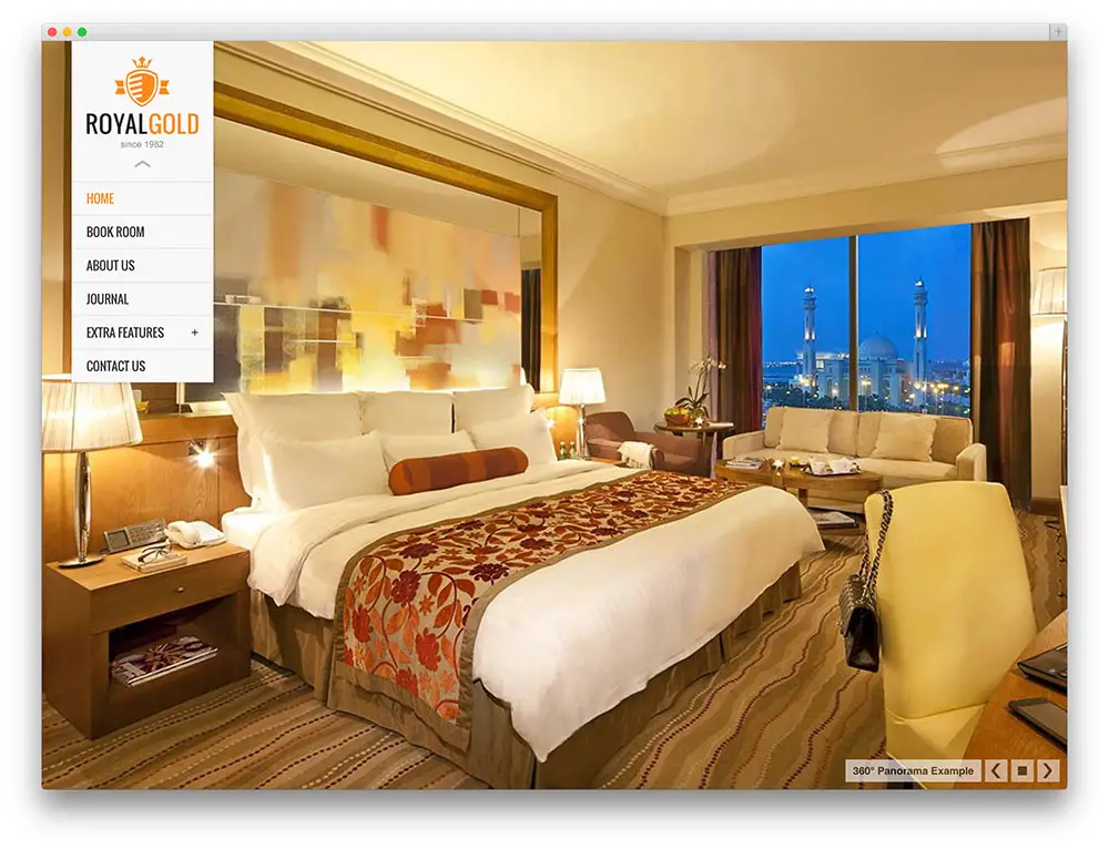 royalgold WordPress hotel theme