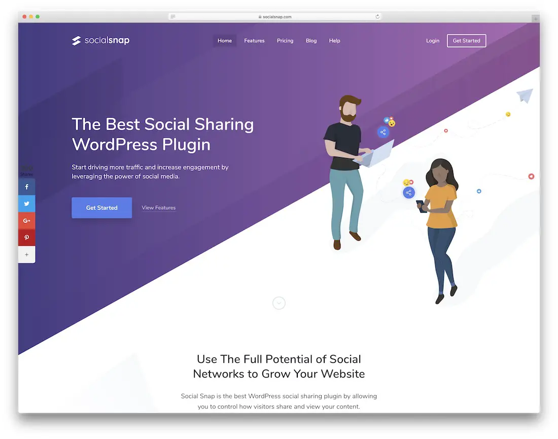 social snap partage de plugin social