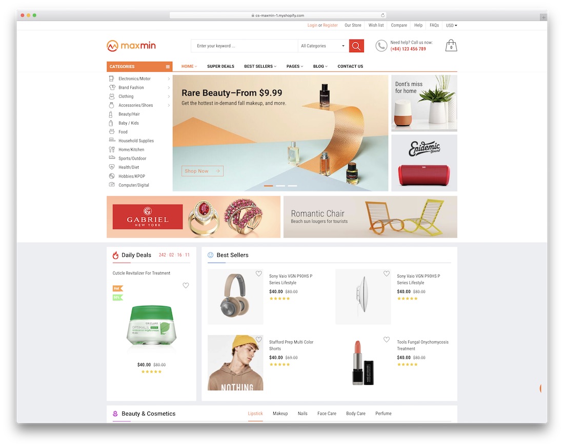 9 thèmes gratuits pour lancer votre boutique - France