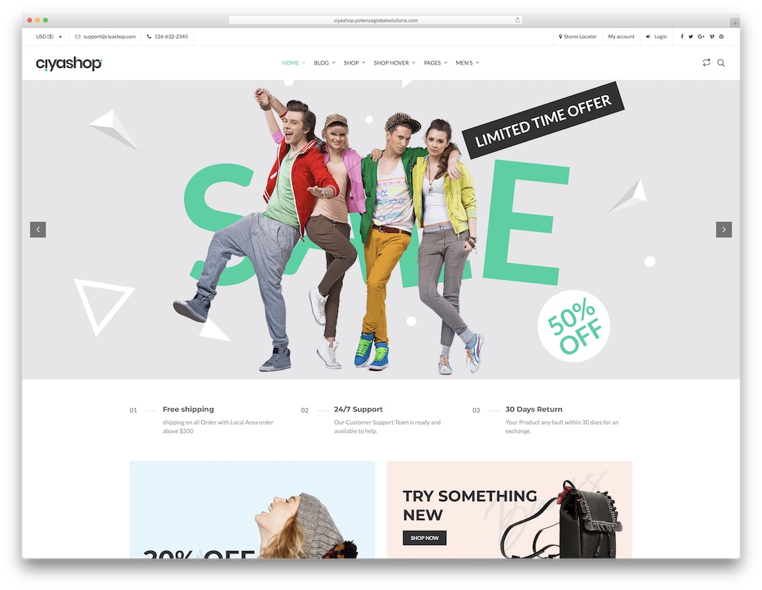 thème WordPress cioashop woocommerce