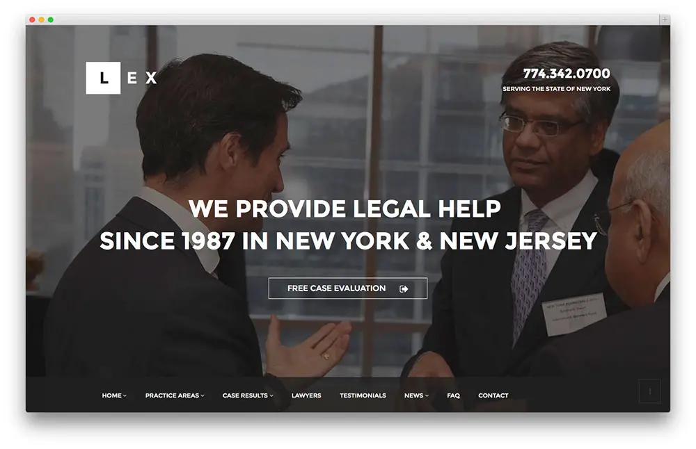 Lex WordPress Legal theme