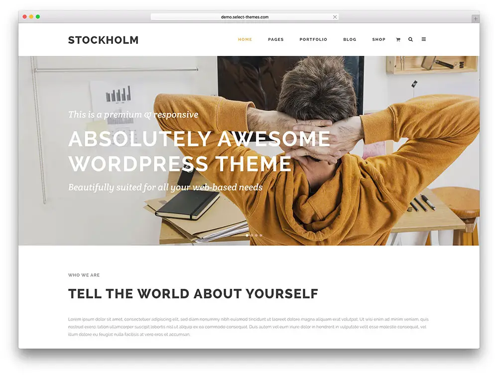 stockholm - minimal local business theme