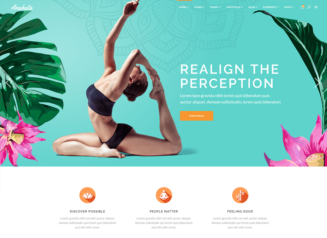 Anahata | Thème WordPress pour yoga, fitness et mode de vie
