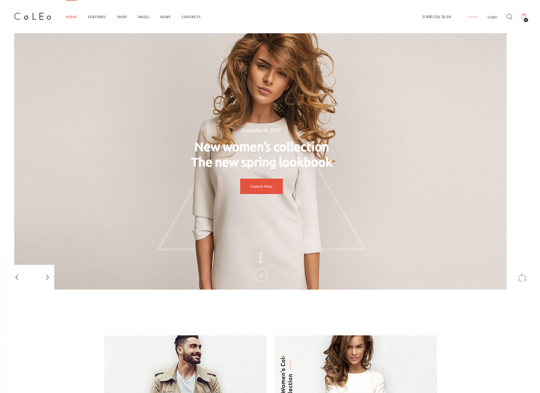 Coleo - Un thème WordPress de magasin de vêtements de mode élégant