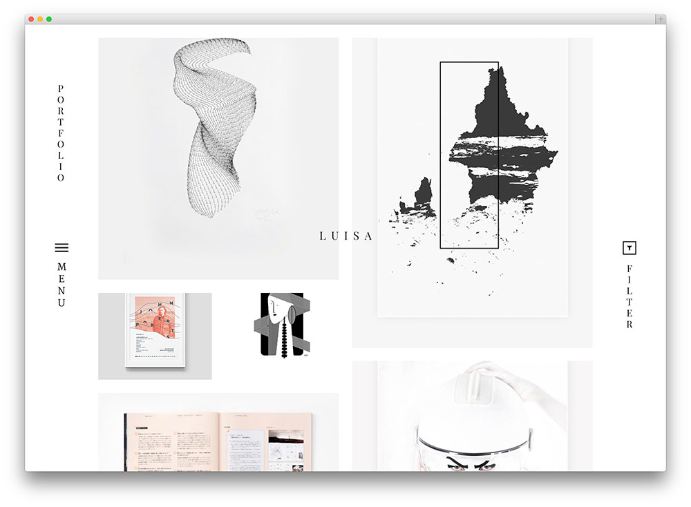 luisa - clean minimal portfolio theme