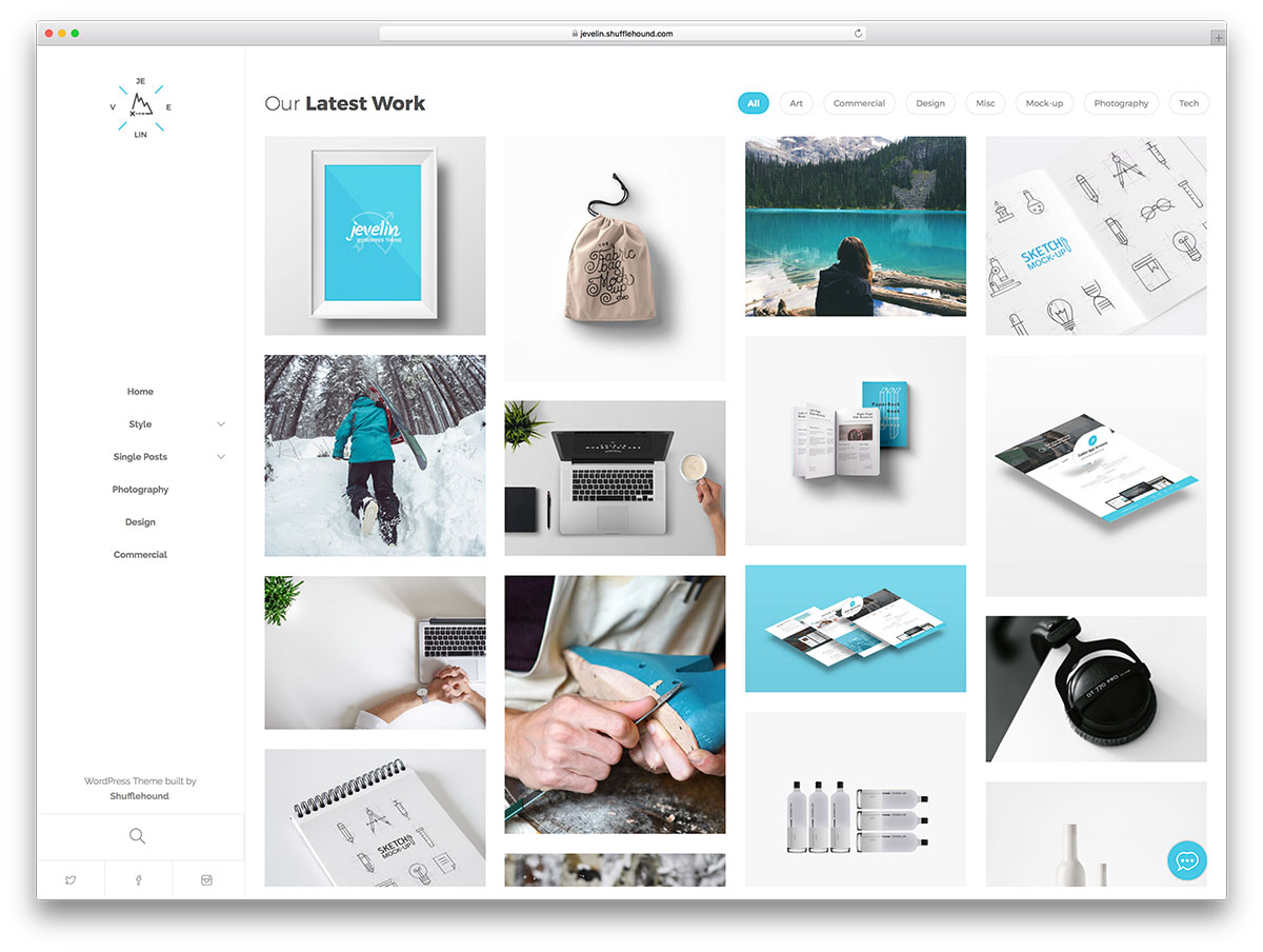 creative portfolio template - j. stam free download