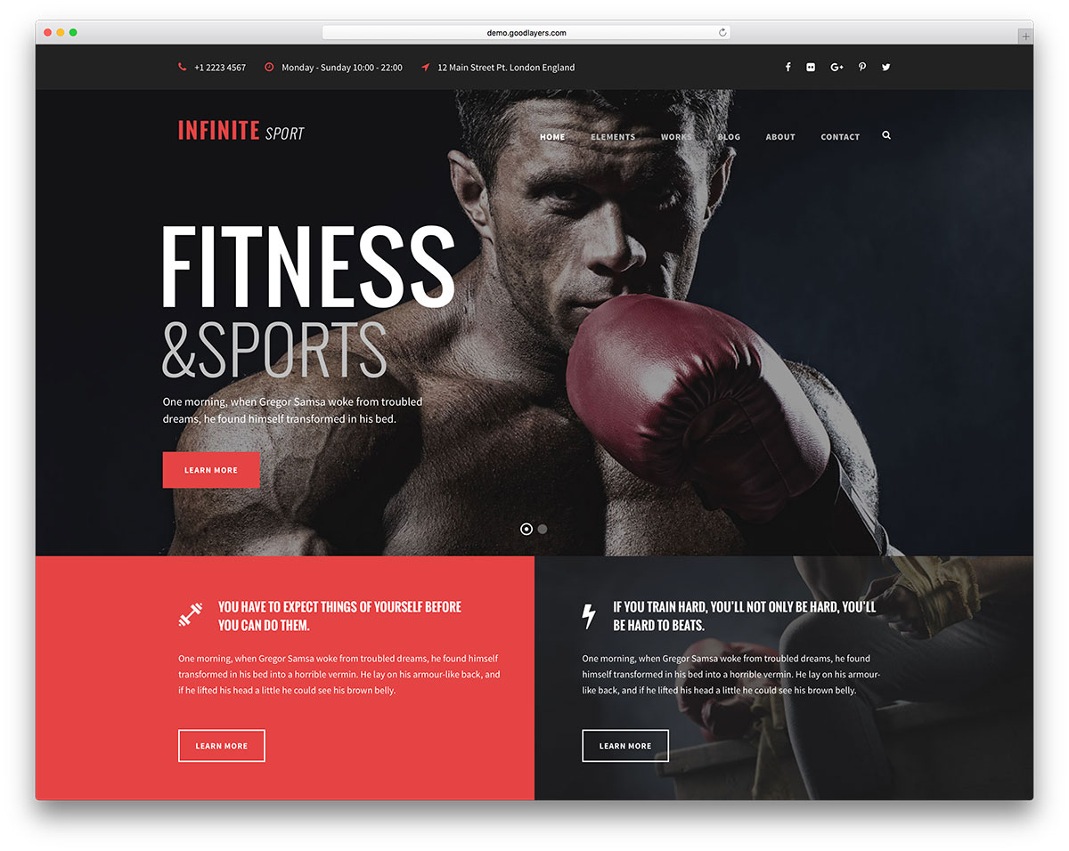 34 meilleurs thèmes de fitness WordPress 2018 pour les centres de fitness et de fitness 3