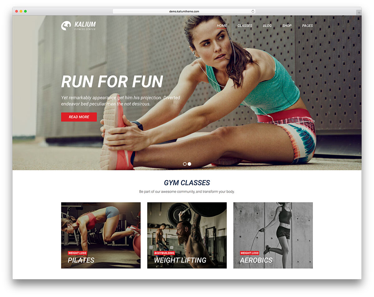 34 meilleurs thèmes de fitness WordPress 2018 pour les centres de fitness et de fitness 7