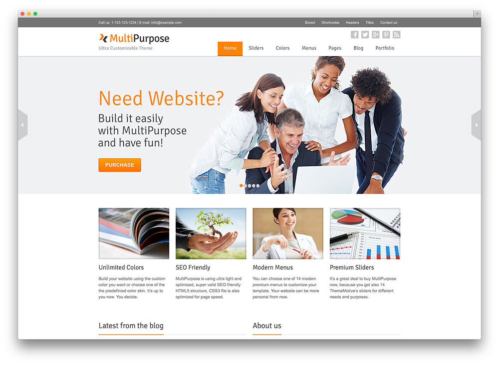 multipurpose wordpress theme