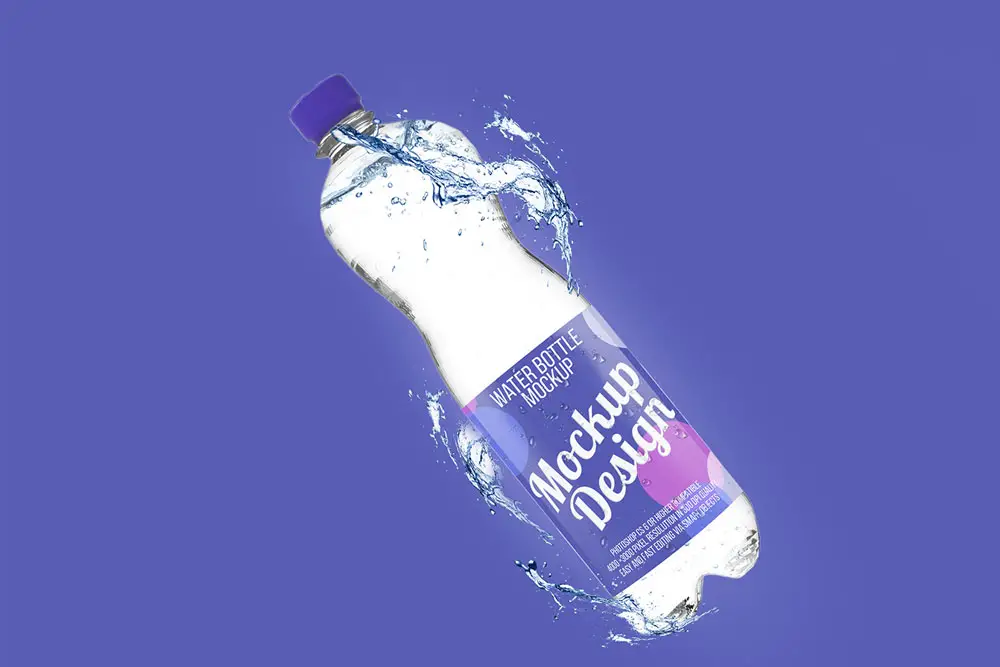 maquette de bouteille d'eau