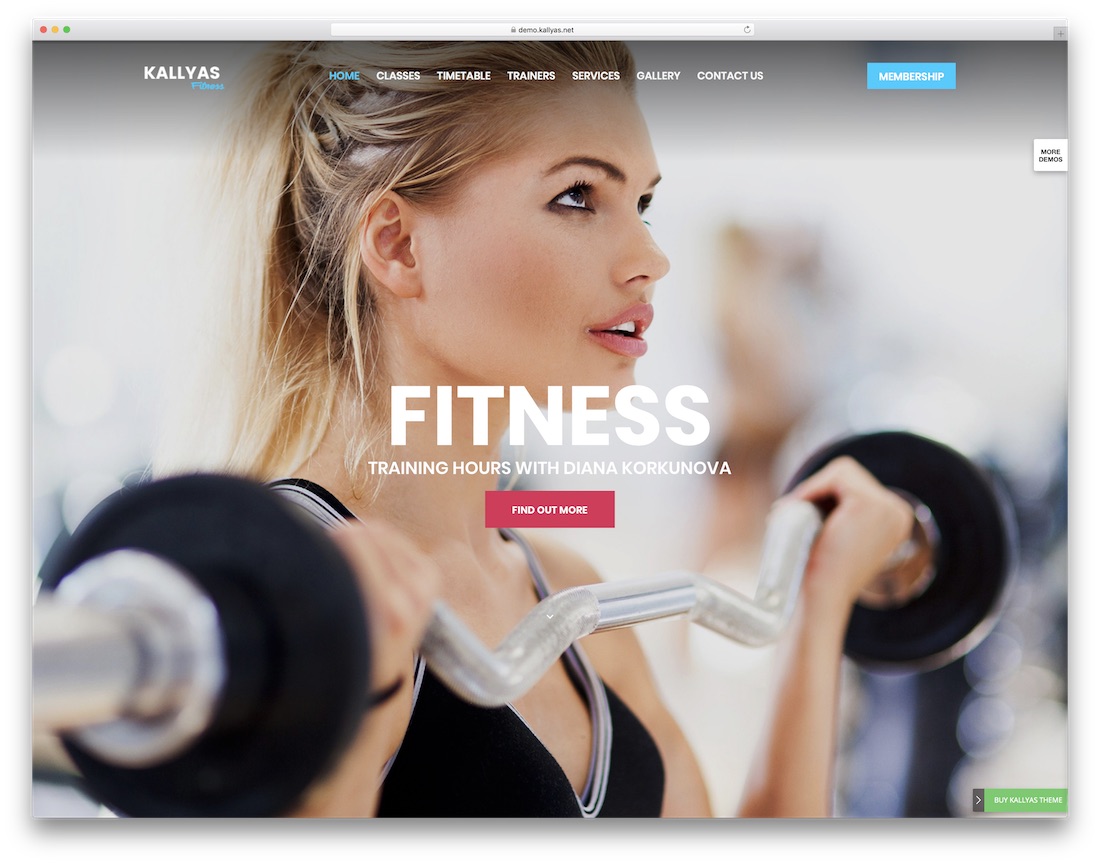 thème sportif kallyas responsive wordpress