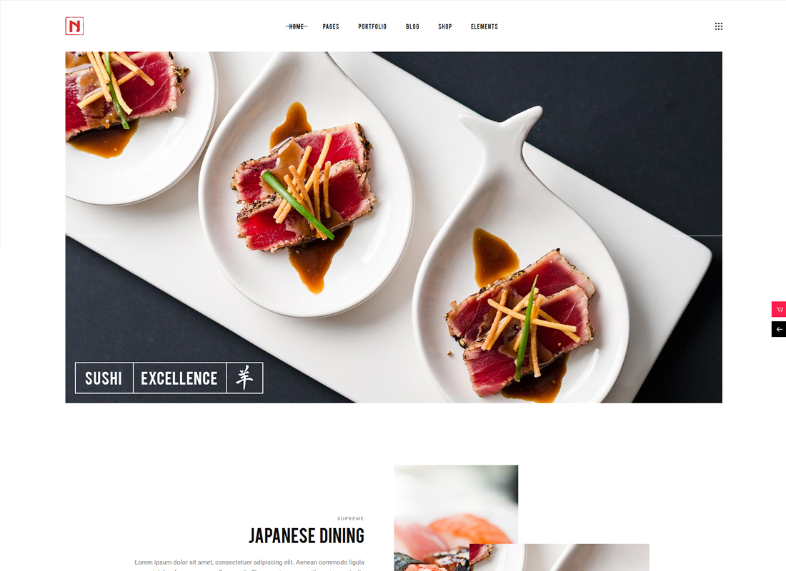Nigiri - Un thème WordPress pour un restaurant moderne