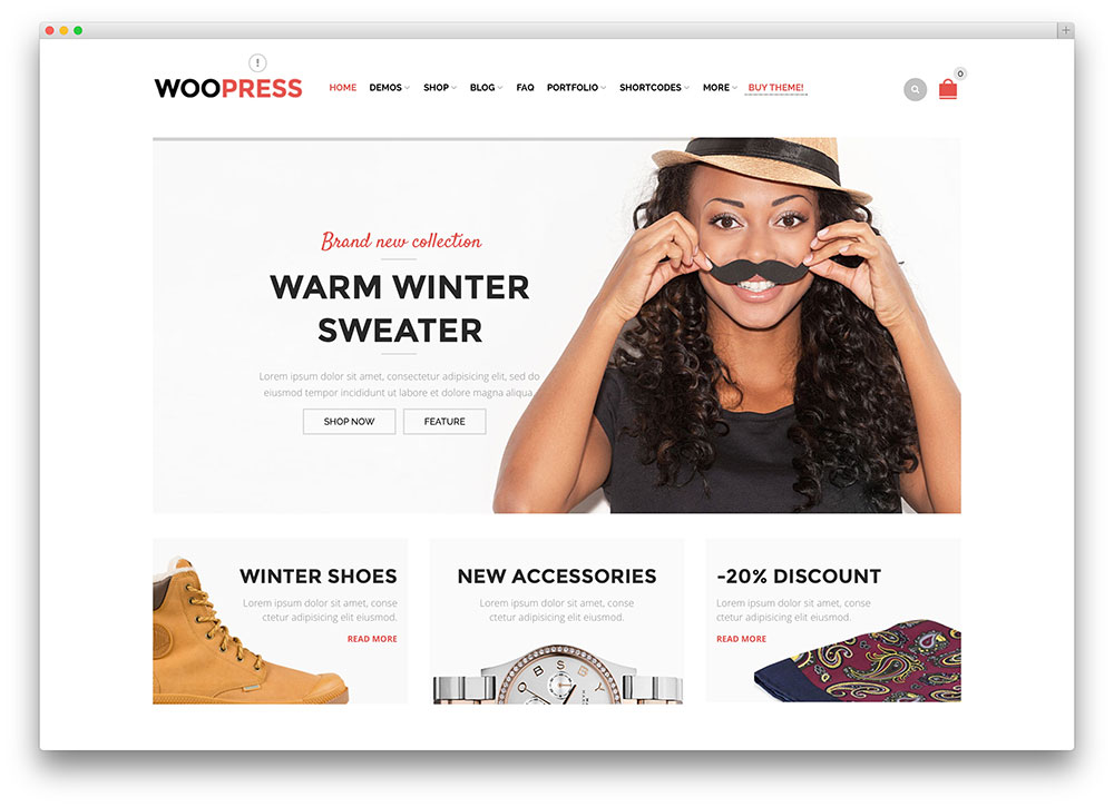 woopress - ecommerce WordPress theme
