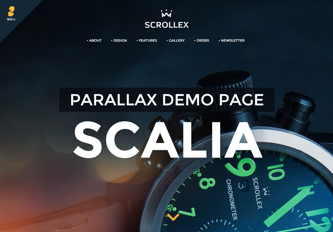 scalia fullscreen business theme