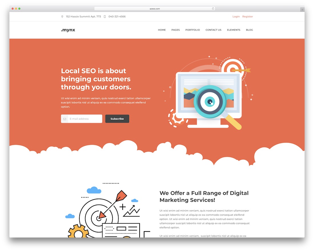 mynx wordpress business theme